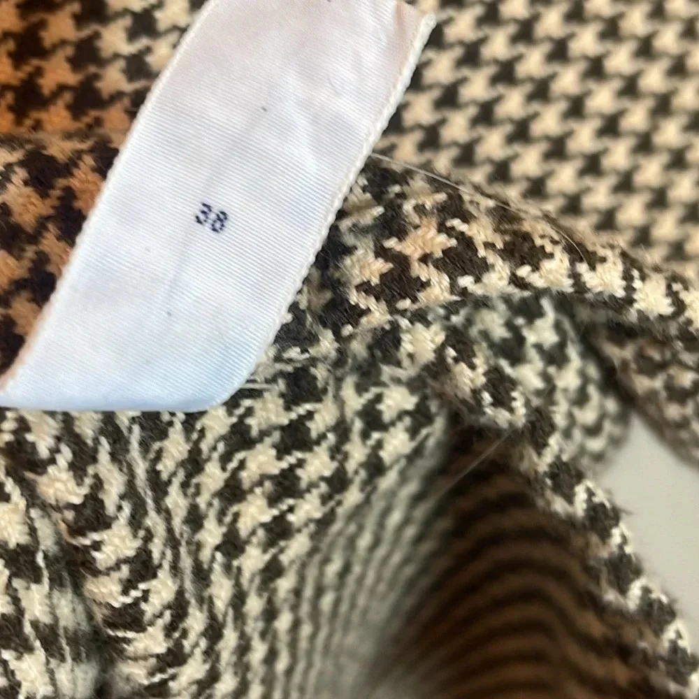 Polo Ralph Lauren Jameson Men's M Brown Houndstooth Long Sleeve Button Up Shirt